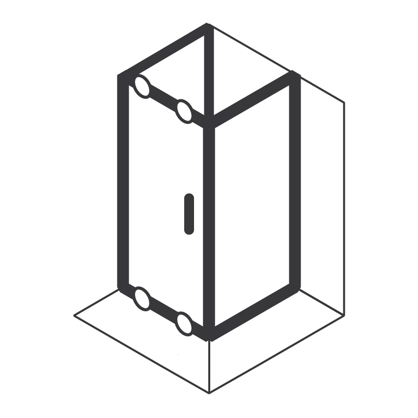 П-образные душевые ограждения из стекла